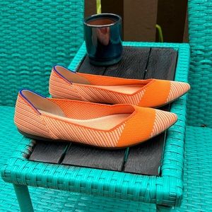 Rothy’s RETIRED color Sherbet size 9 women’s flat. Very gently worn.